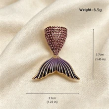 1pc/3pcs Shiny Cute Zinc Alloy Brooch, Exquisite Daily Wear Brooch For Women - Multicolor - View 14