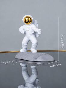 1pc Creative Astronaut Desktop Phone Stand, Space Theme Decorative Mobile Holder For Most Smartphones, Cute Desk Decor Phone Support For Watching Videos, Reading, Browsing And Video Calls, Suitable For Office Desk, Bedside And Dorm Room - Multicolor - View 11