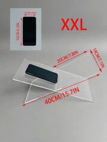 1 件 X 形透明书架，亚克力阅读书架，阅读和音乐专辑展示架，白色/黑色书架，家居装饰，适用于图书馆、烹饪书、音乐专辑以及厨房台面上的各种书籍和烹饪用具 - 透明色 - 查看 15