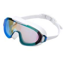 Adult Large Frame Wide Angle Coated Swimming Goggles, Adjustable Strap Comfortable Fit, Unisex Pool Training Beach Swimming Goggles - Multicolor - View 6