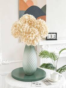 1/2/4pcs Artificial Flowers, Artificial Hydrangea, Hydrangea, For Home Decor, Wedding Decor, Tabletop Centerpiece, Bedroom Decor, Bathroom Decor, Kitchen Decor, Porch Decor, Room Decor, Garden Decor, Gift - Champagne - View 2