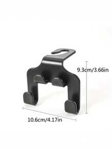 2pcs Car Seat Headrest Hooks - Black Multifunctional Back Seat Storage Organizer, Helps Keep Bags, Purses And Phones Neat And Organized During Travel - Multicolor - View 7