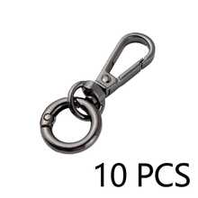 10/6/4pcs Metal Spring Ring Keychain Set, Bag Charm Clasp Chain Connector Hook Hardware Accessories, Waist Hanging Anti-Loss Clip - Multicolor - View 4
