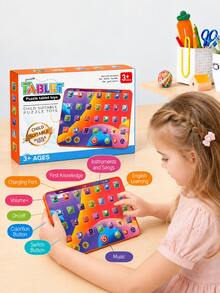 Interaktives Buchstaben-Lern-Tablet für Kinder, ABC-Buchstaben, Zahlen, Farben, Musik und Wörter, pädagogisches Spielzeug, Vorschullernspielzeug für 3-5 Jahre alte Jungen und Mädchen - 002 Tablet - Übersicht 7