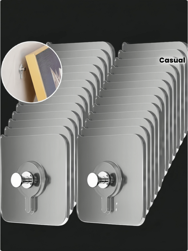 30/1pc Strong Adhesive Wall Hooks - No Drilling Waterproof Plastic Hooks, High Load-Bearing Capacity, Perfect For Bathroom Storage, Kitchen Utensil Hanging, Bedroom Coat And Hat Hanging, Wall-Mounted Storage, Home Organization, Bathroom Shelving, Sturdy No-Drill Wall Hooks, Bathroom Waterproof Load-Bearing Hooks, Kitchen Wall-Mounted Strong Adhesive Hooks, Personalized Gifts, Room Decor, Bedroom, Bathroom Accessories, Bathroom Decor, Guest Room Decor, Wedding Decor