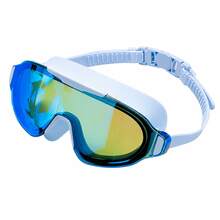 Adult Large Frame Wide Angle Coated Swimming Goggles, Adjustable Strap Comfortable Fit, Unisex Pool Training Beach Swimming Goggles - Multicolor - View 7