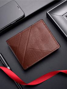 Compact Wallet For Men With Multiple Compartments - Brown - View 1