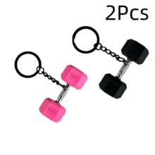 1Pc/2/3/4Pcs Mini Realistic Dumbbell Keychain, Bodybuilding Fitness Accessory, Novelty Gift For Fitness Enthusiasts - Multicolor - View 30