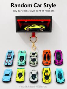 1件可開啟式車庫鑰匙掛鉤，可選賽車模型，壁掛式鑰匙架，創意家居裝飾，新穎鑰匙圈掛鉤，適合送給男孩、情侶和汽車愛好者 - 查看 8
