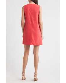 Vuslat Women's Sleeveless V-Neck Dress, Solid Color, Linen-Like Fabric, Elegant And Woven, Casual, Suitable For The Beach, Parties, Weddings, Vacations And Birthday Parties - 紅色2 - 查看 11