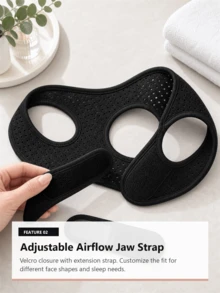 Anti Snore Chin Strap, Adjustable Sleep Jaw Strap With  Extension, Breathable Washable Mesh Face Support Belt, Soft Comfortable Anti Snoring Mouth Strap For Men And Women - 1Pc - View 6