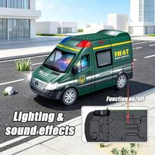 1 Pc Children's Toy Car Ambulance Simulation With Inertia Spring. Boy Model. Large Size. Can Be Opened. - Multicolor - View 4
