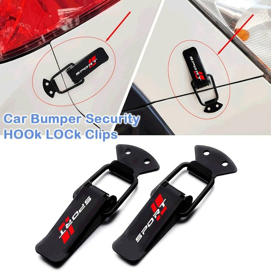 2PCS Car Bumper Fixing Clips And Pull Hooks - Durable Car Body Fastening Parts, Secure Fit For Vehicle Repair Accessories - A - View 1