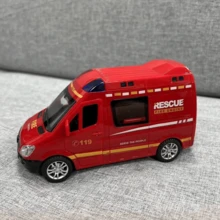 1 Pc Children's Toy Car Ambulance Simulation With Inertia Spring. Boy Model. Large Size. Can Be Opened. - Multicolor - View 8
