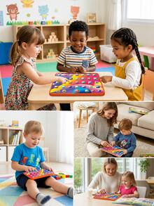 Interaktives Buchstaben-Lern-Tablet für Kinder, ABC-Buchstaben, Zahlen, Farben, Musik und Wörter, pädagogisches Spielzeug, Vorschullernspielzeug für 3-5 Jahre alte Jungen und Mädchen - 002 Tablet - Übersicht 8