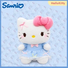 SANRIO 1件 23cm/9.1in Hello Kitty 絨毛娃娃，藍色蕾絲薄紗裙填充娃娃配粉色蝴蝶結，柔軟抱枕，房間裝飾，女孩生日情人節禮物 - 彩色 - 查看 10
