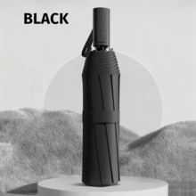 8-Rib Automatic Open/Close Windproof Umbrella For Men And Women - Foldable, Reinforced Design With Ergonomic Handle, Durable And Stylish For Travel, Commuting, Outdoor Activities, Umbrella Heavy Duty Windproof, Commuting Accessory - Multicolor - View 14