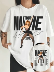 D-DojaS C-CatS Ma Vie World Tour 2026 T-Shirt - 白色 - 查看 1