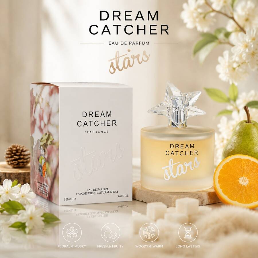 Wish 3.4 Fl Oz Women's Perfume - Persistent Fragrance - Sweet And Floral Scent Suitable For Date Night - Contains Green Anjou Pear, Orange And Sugar, Jasmine Cashmere Musk – Ambroxan Cedar – Designer Inspired Clean Scent – Long Lasting For Everyday, Gift For Her – Ideal For Girlfriend, Best Friend, Mom – Valentine's Birthday Mother's Day - Green Anjou Pears/Orange/Sugar - 查看 1