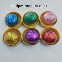 6入(隨機顏色)金粉壓力緩解玩具，彩色餃子形狀壓力球，可擠壓緩解壓力的玩具，柔軟餃子形狀擠壓玩具，餃子形狀擠壓壓力緩解玩具，適合成人，適合派對場合，也可作為禮物或派對贈品 - 彩色 - 查看 14