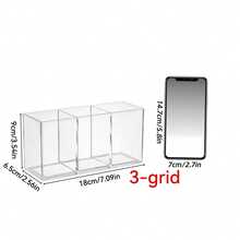 1pc Transparent Bar Straw Storage Box, Small Disposable Cup Holder, Suitable For Straws, Coffee Stirrers, Disposable Cups And Capsule Coffee Storage Organizer - Multicolor - View 12