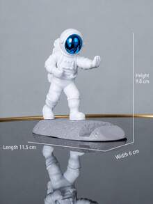 1pc Creative Astronaut Desktop Phone Stand, Space Theme Decorative Mobile Holder For Most Smartphones, Cute Desk Decor Phone Support For Watching Videos, Reading, Browsing And Video Calls, Suitable For Office Desk, Bedside And Dorm Room - Multicolor - View 12
