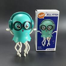 1件兒童電動魔幻跳舞水母章魚 自動感應避障章魚燈玩具 自動閃避水母 自供電 3顆AAA電池（不含電池，背面移動，請先取下後蓋） - 顏色 - 查看 16