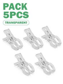 10pcs 3.5 Inch Heavy Duty Transparent Plastic Spring Clamps, Multi-Purpose Clips For Fixing Balloon Arches And Backdrops, Durable And Sturdy, Suitable For Birthday Parties, Wedding Decor, Woodworking Projects And Photography Studios - Multicolor - View 13