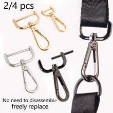 2/4 Pcs Detachable Snap Buckle, Rotating Buckle, Dog Clip Metal Screw Hook Clasp For Bag Shoulder Strap, Backpack Strap Fixing Buckle, 4-6cm Detachable Shoulder Strap Buckle, Bag Ring, Backpack Strap Fixing Buckle, Hardware Lock Clasp Accessories - Multicolor - View 2