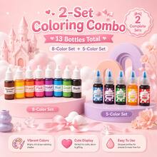 Colorful Gel Pigments - High Concentration Pigments, Soap Coloring Agents, Decorative Tools, DIY Silicone Mold Gel, Suitable For Baking Decoration, Soap Making (Stickers Randomly Included) - Multicolor - View 26