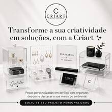 Porta Controle Remoto em Acrílico para Mesa - 3 - Divisórias - Visão 7