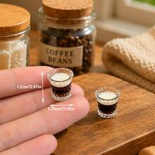 Model Cangkir Kopi Miniatur Skala 1:12, Dekorasi Peralatan Minum Dapur Rumah Boneka, Ornamen Meja Ruangan Miniatur Cangkir Mini, Hadiah Sempurna untuk Pecinta Miniatur, Properti Fotografi Miniatur - Satu-Ukuran - View 5