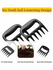 Manual Weeding Rake - Multi-Functional Gardening Tool | Clears Weeds And Moss From Lawn Gaps | Reinforced Galvanized Handle | Metal Weeding Tool | Ideal For Spring Weeding - A - View 6