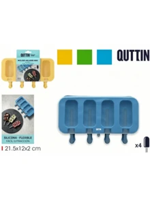 Molde de silicona para helados Quttin 4 unidades, molde flexible fácil desmoldeo para frutas, yogur y granizados  El color se enviará al azar. - Multicolor - Ver 11