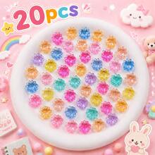 Mini Onion Powder Hair Clip, Candy Color Mini Flower Hair Clip Suitable For Girls Daily Wear, School, Party, Vacation, Birthday, Photography - Multicolor - View 21