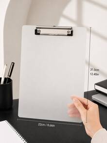A4/A5/A6 Ticket Flat Board Clip, PP Frosted Test Papers/Office Files/Ticket Order Menu Pad, Back-To-School Season,Back To School - Multicolor - View 10
