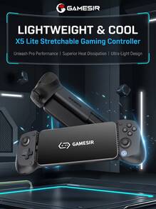 GAMESIR X5 Lite Game Controller: Features A Comfortable Grip With A Textured Surface, Hall Effect Joysticks, A Type-C Connector, And Elastic Silicone ABXY Buttons. - View 11