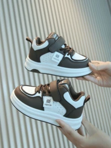 Sepatu Olahraga Kasual Modis Anak-Anak dengan Sol Luar Anti Selip dan Tahan Aus - Coklat - View 2