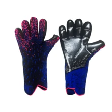 Luvas de Goleiro, Ótima Aderência, Luvas de Goleiro de Alto Desempenho, Respiráveis, Adequadas para Jovens e Adultos - Azul - Visão 7