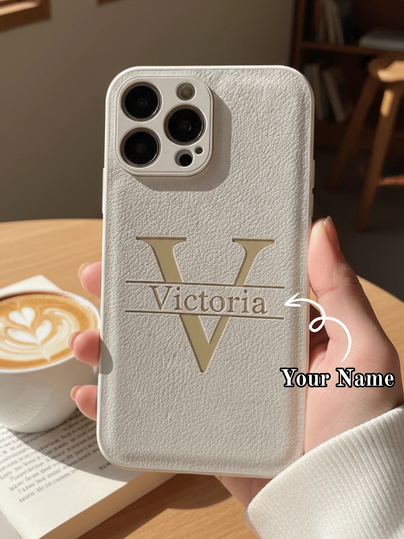 Personalized Custom Initial Name 3D Large Letter Phone Case, Compatible With IPhone 18 17 16 15 14 13 12 11 Pro Max XR XS MAX 7 8 Plus, Luxury INS Korean Style Laser Engraved Soft Faux Leather Shockproof DIY Engraved Gift Case, Compatible With Samsung Galaxy S25 S24 S23 S22 S21 Ultra Plus S23 S21 S20 FE A55 A54 A53 A52 A35 A34 A33 A32 A23 A15 A14 A13 A12 5G 4G