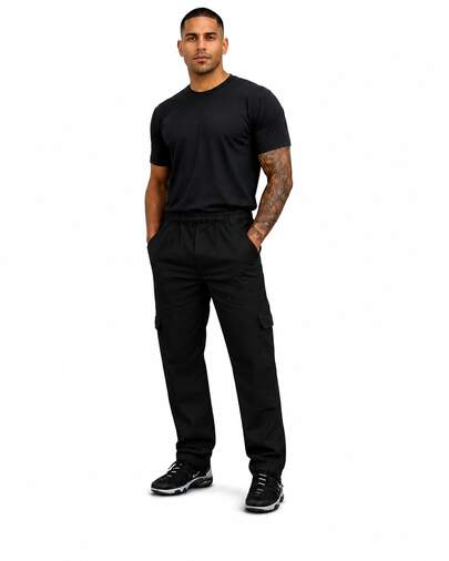 Calça Operacional Brim Pesado 6 Bolsos Preto