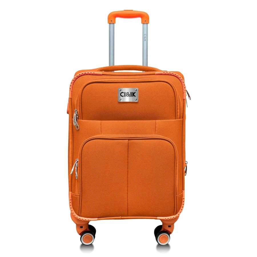 Cabin Suitcase Hand Luggage 10kg With Lock 18 Inch - Orange - View 1