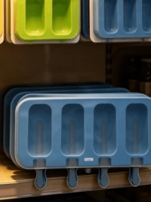 Molde de silicona para helados Quttin 4 unidades, molde flexible fácil desmoldeo para frutas, yogur y granizados  El color se enviará al azar. - Multicolor - Ver 3