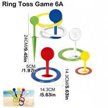 Ring Toss Children's Toy - Throwing Ring Game, Indoor And Outdoor Interactive Ring Toss Game, Sports And Fitness - Fun Stacking Ring Game And Leisure Competition - Selected Gift, Playful Design, Lightweight Material, High-Quality Plastic, Family Fun - Multicolor - View 11