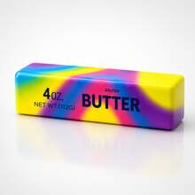 Realistic Colorful Rectangular Butter Stick Squeeze Toy, Rainbow Multi-Color Set Slow Rebound Sensory Stress Relief Toy, Funny Prank Gift, Perfect Gift For Holidays, Birthdays, Christmas And Parties. - Multicolor - View 19