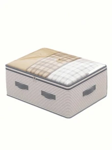 1pc Extra Large Storage Organizer Bag - Made Of Durable Non-Woven Fabric, With Transparent Window, Multi-Layer Clothing Storage Box, Suitable For Wardrobe, Under Bed, Travel, Space-Saving Vertical Storage, Storage Box, Bedroom Storage, Wardrobe For Bedroom, Storage Baskets, Storage Organizer, Kitchen Storage, Bedroom Storage, Food Storage Containers, Room Essentials, Storage Container, Wardrobe Organizer, Clothing Organizer, Wardrobe Organizer, Storage Container, Clothes Hanger, Storage Organizer, Laundry Basket, Wardrobe Storage Space, Clothing Storage,Bedroom Room Decor,Back To School - Multicolor - View 7