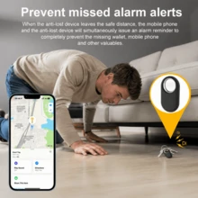 RSH Mini Wireless Tracker Compatible With AirTag, Precise Positioning Tracker, Long Battery Life, Pet, Wallet, Backpack, Key, Luggage Item Finder, Advanced Anti-Loss Locator For IOS Devices - Easy To Use Find My APP, Anti-Loss Reminder And Precise Location Sharing - Multicolor - View 4