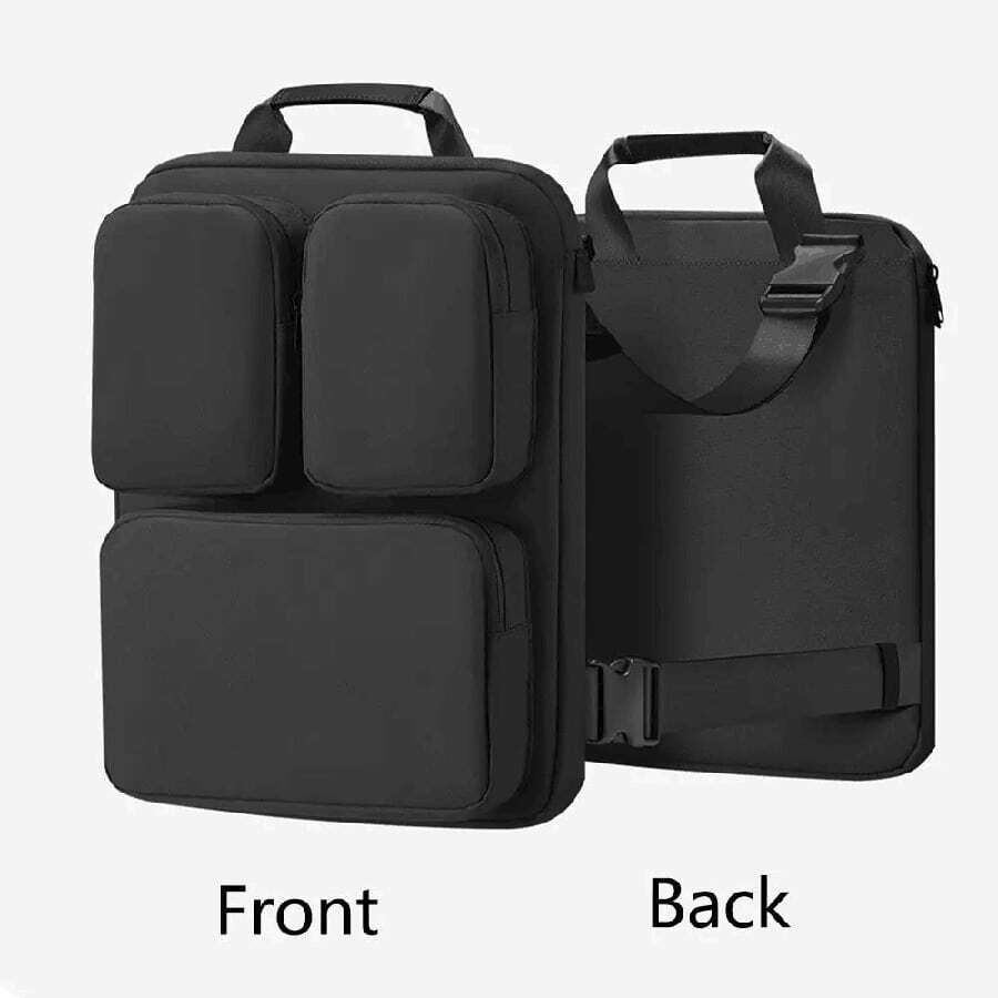 1 pieza Maletín para portátil - Bolso de hombro para portátil 2 en 1, mochila ligera y equipaje portátil, organizador de viaje expandible - Ver 1