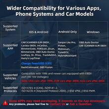 Escáner de coche inalámbrico Bluetooth 12V, escáner 2EN1 para motocicleta y escáner EOBD OBD2 para coche, adaptador OBDII para comprobar fallos del motor, herramienta de escaneo para iOS, Android & Windows, restablecimiento del servicio del motor para motocicletas BMW/Ducati/KT-M/Benelli/Triumph - Escáner BT - Ver 9