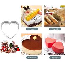 3pcs Stainless Steel Cheesecake Rings Mousse Cake Molds, Heat-Resistant 3-Layer Cake Baking Tools, Suitable For Birthday Cakes, Valentine's Day, Anniversary And Home Baking Bread And Cakes - View 6
